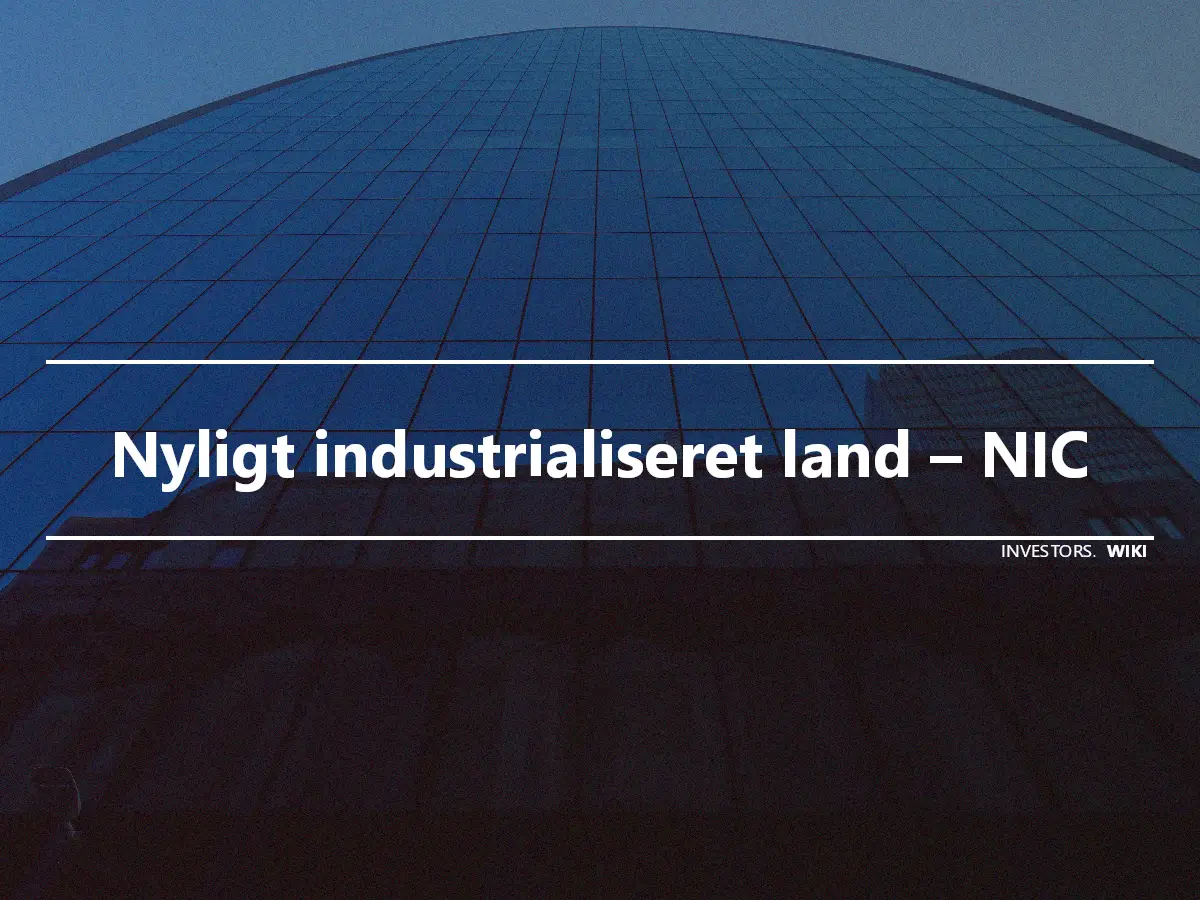 Nyligt industrialiseret land – NIC
