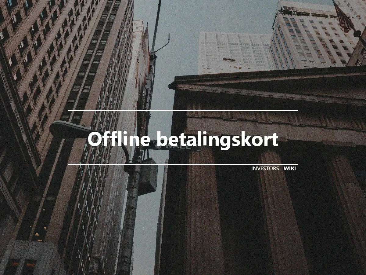 Offline betalingskort