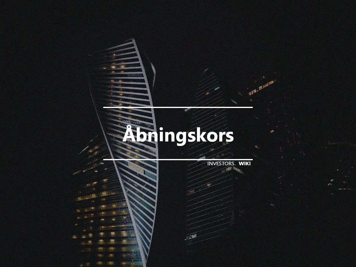 Åbningskors