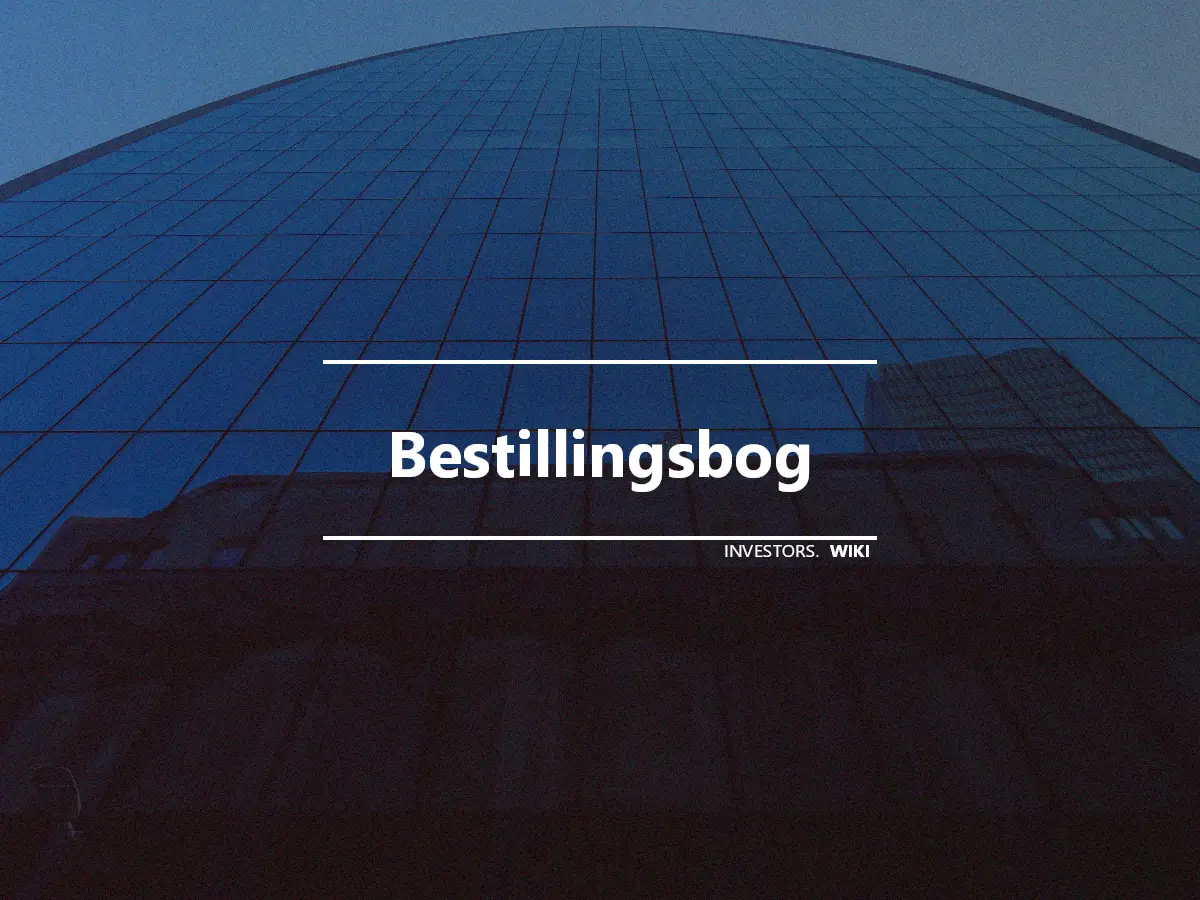 Bestillingsbog