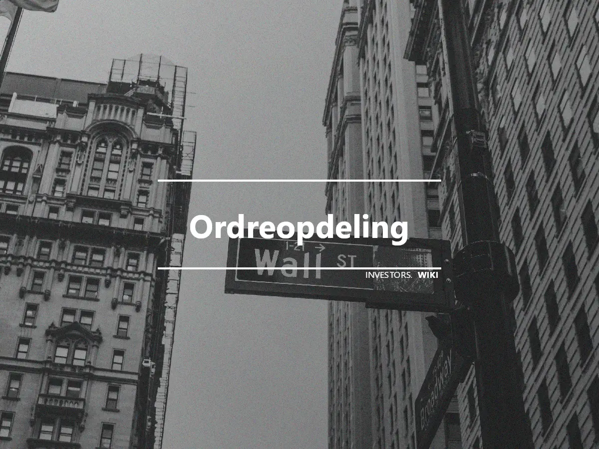 Ordreopdeling