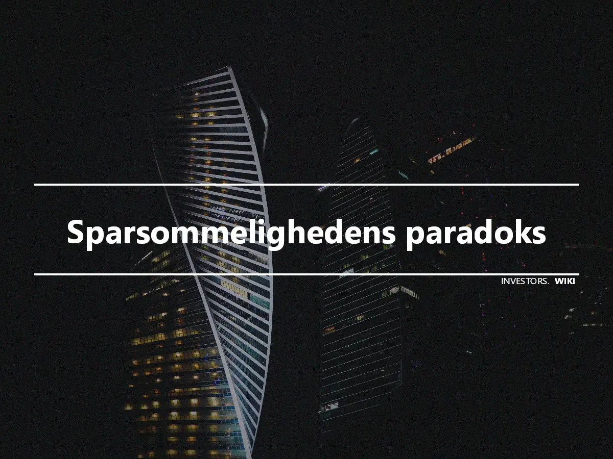 Sparsommelighedens paradoks