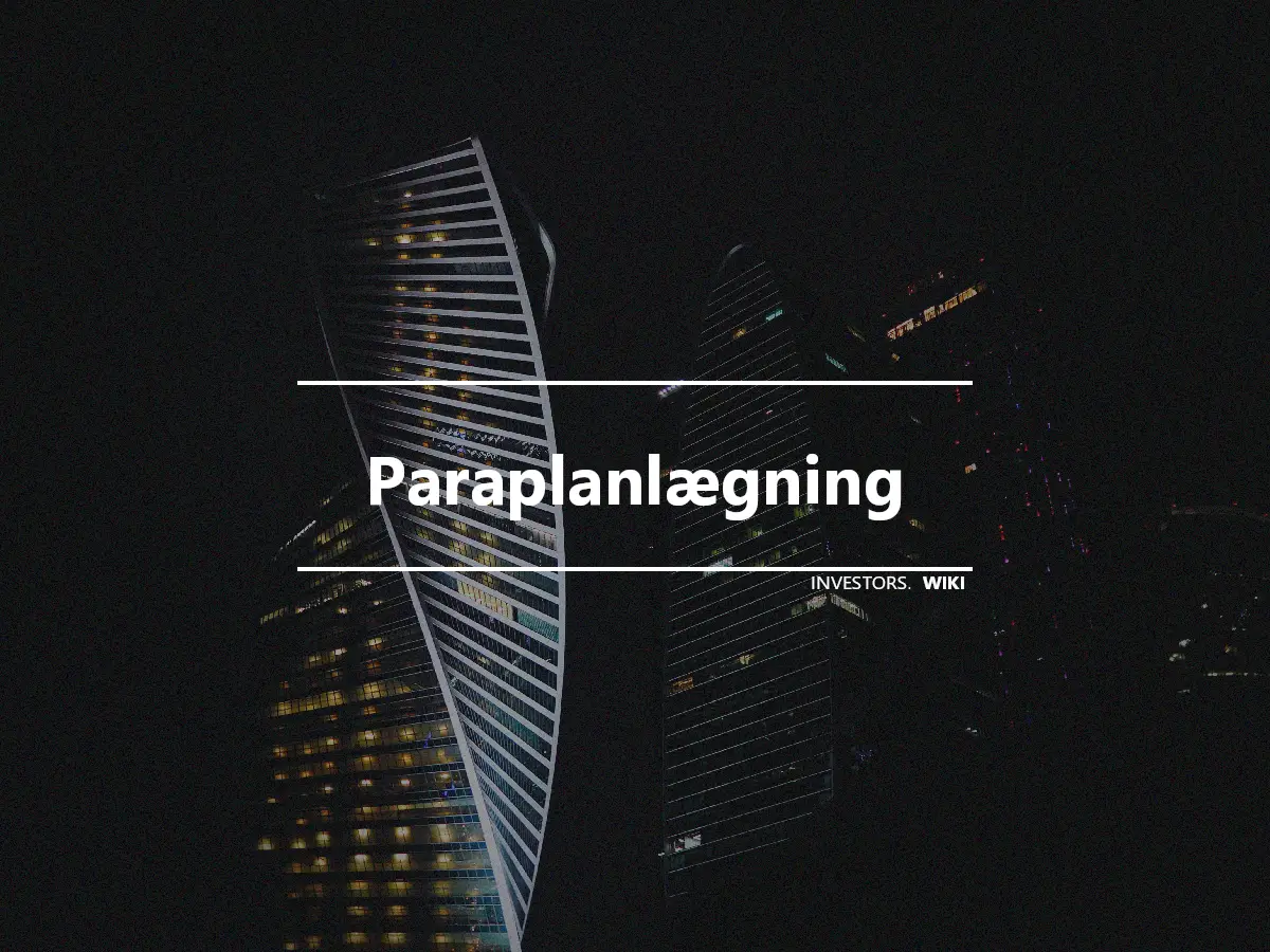 Paraplanlægning