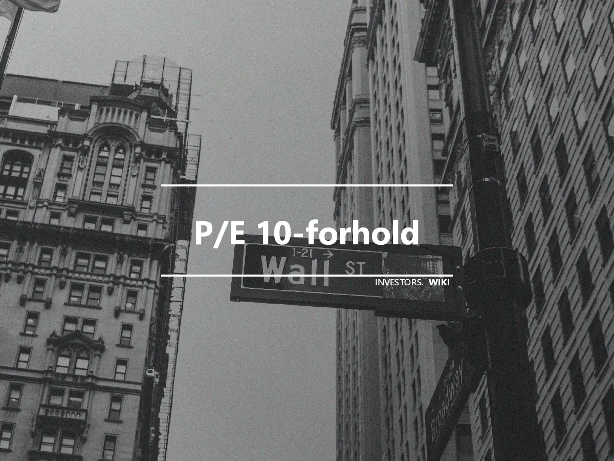 P/E 10-forhold