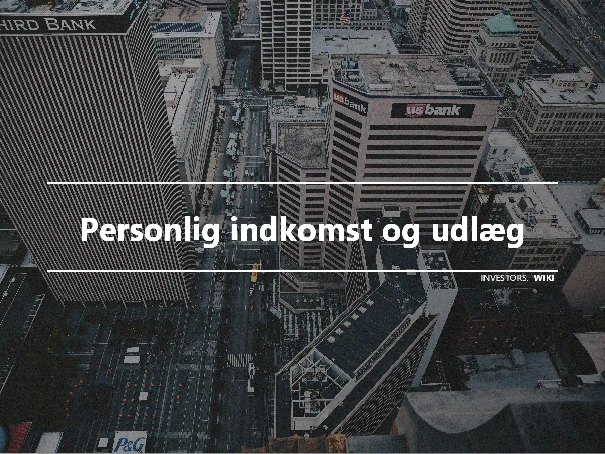 Personlig indkomst og udlæg