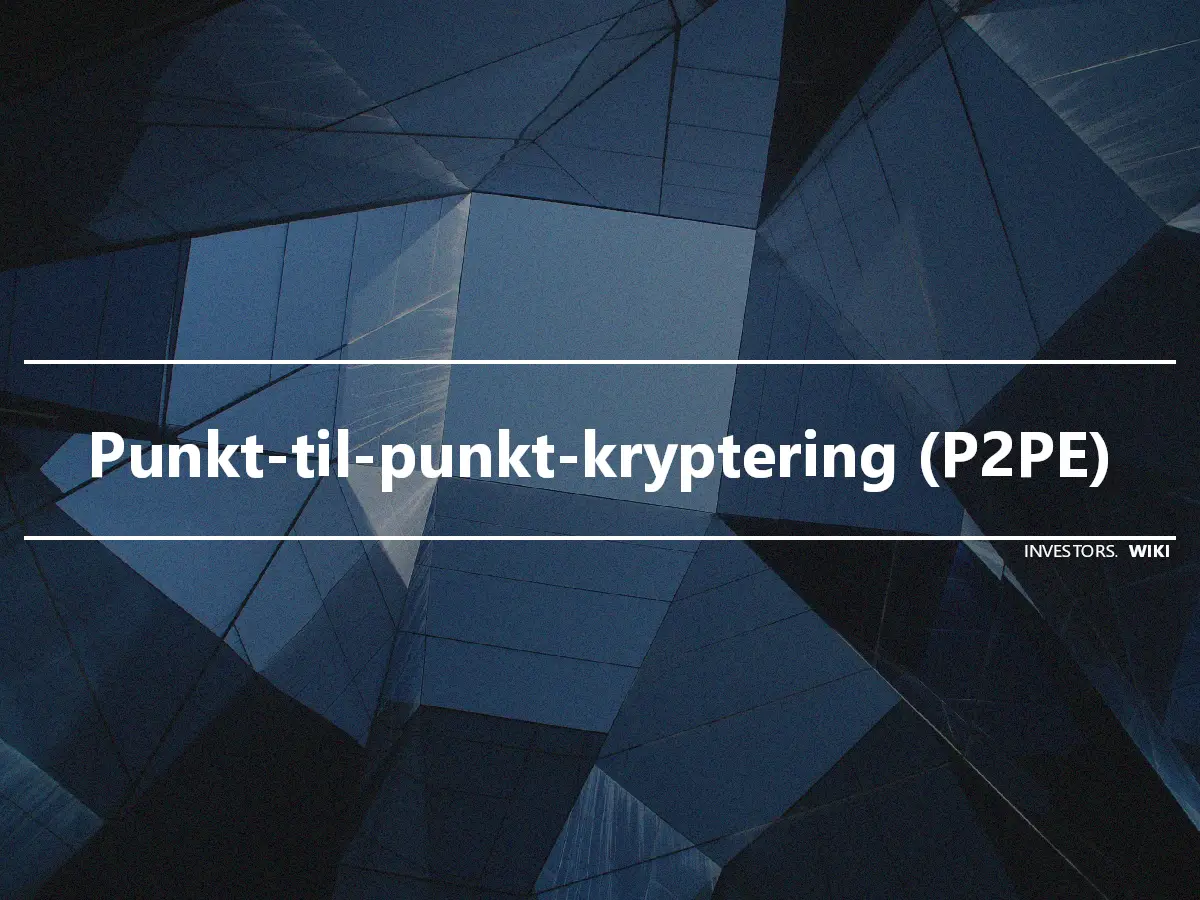 Punkt-til-punkt-kryptering (P2PE)