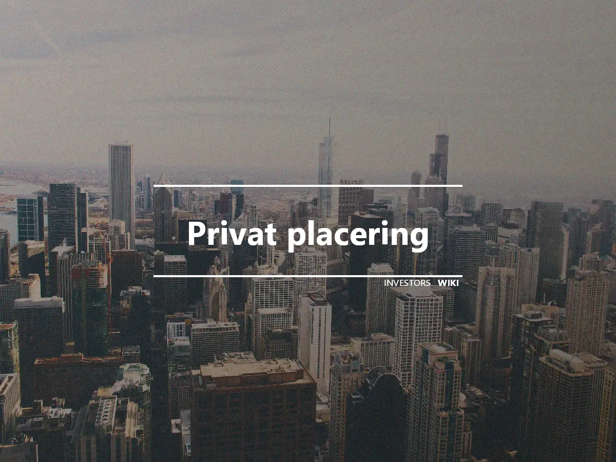 Privat placering