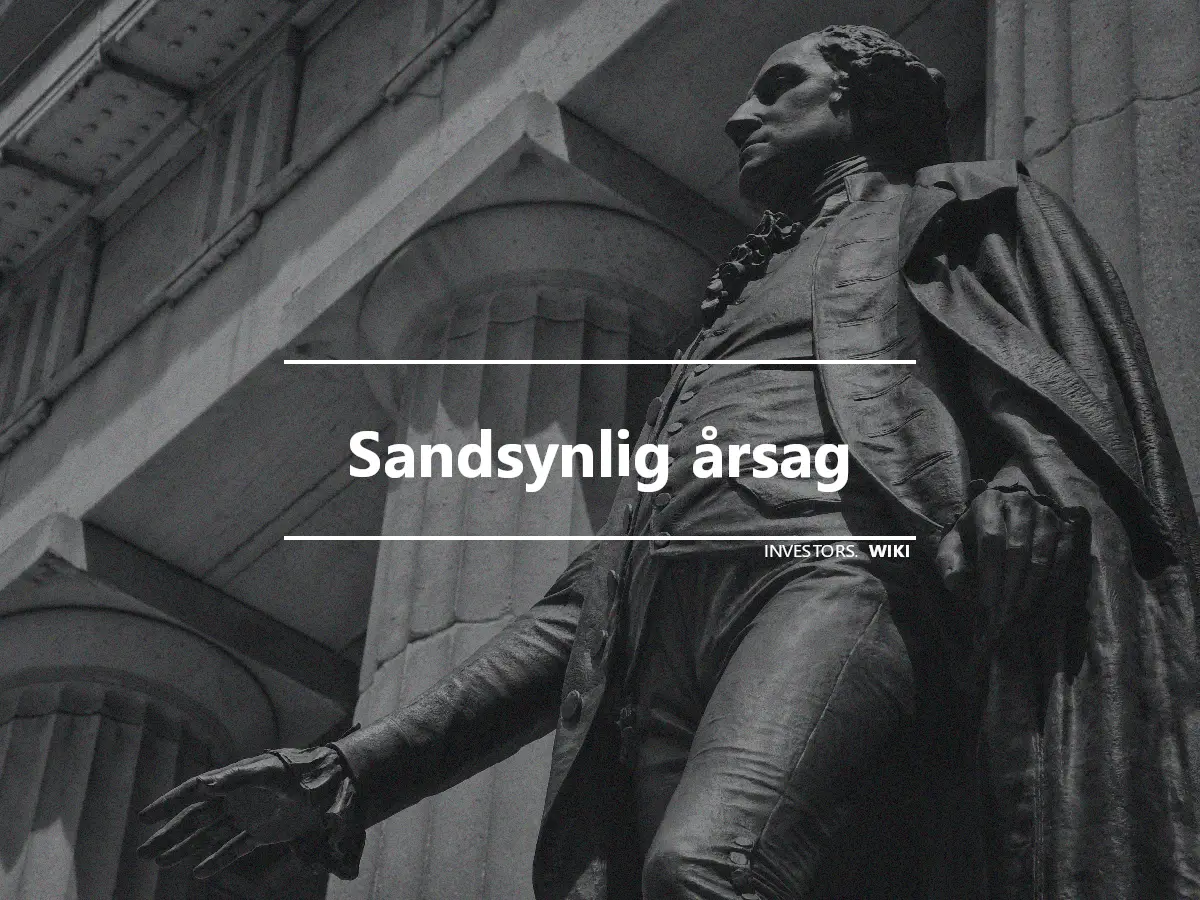 Sandsynlig årsag