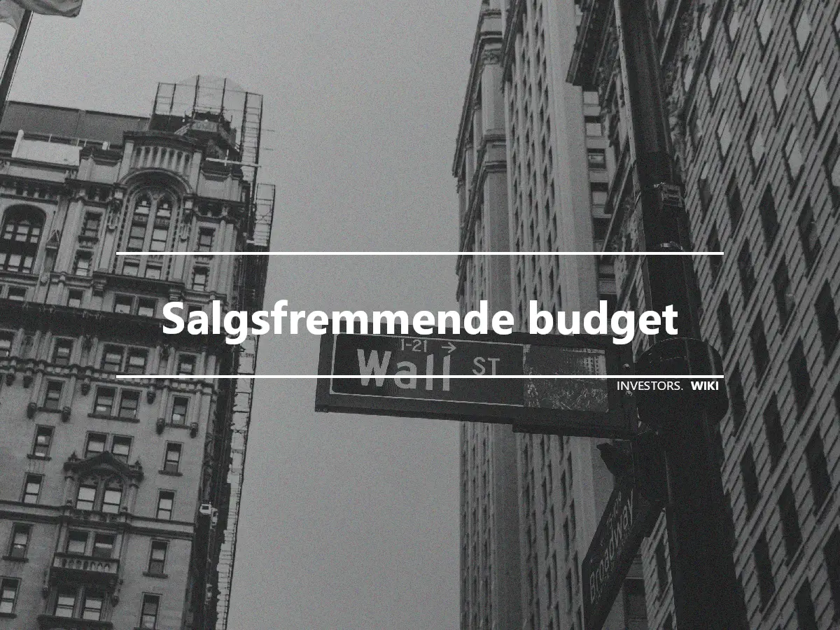 Salgsfremmende budget