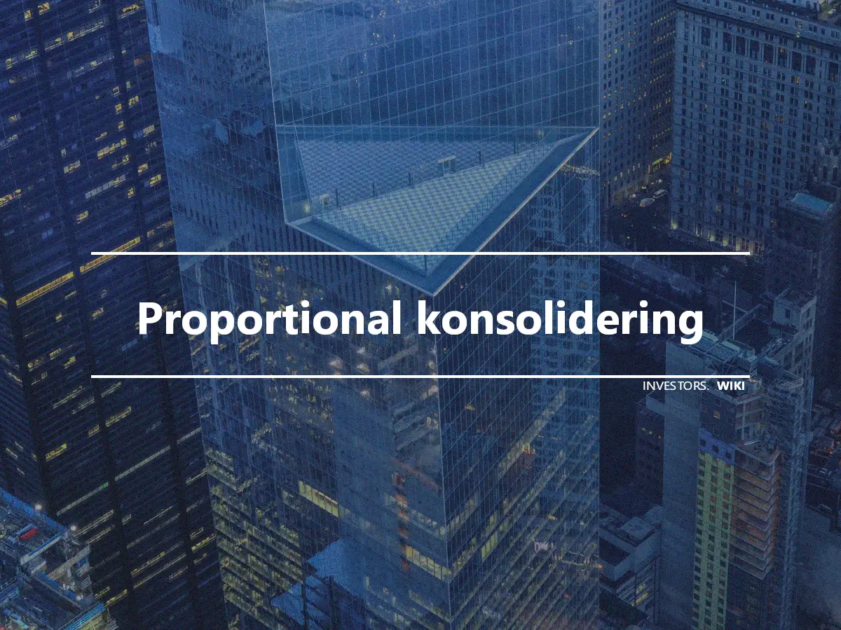 Proportional konsolidering