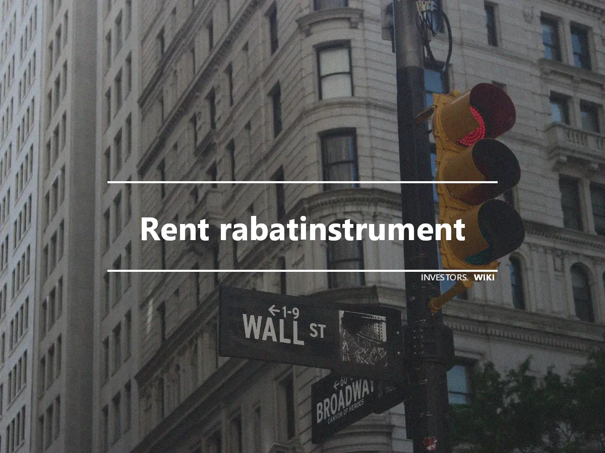 Rent rabatinstrument