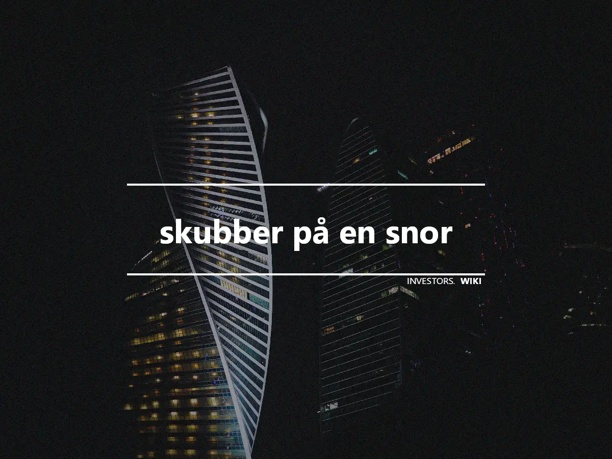 skubber på en snor