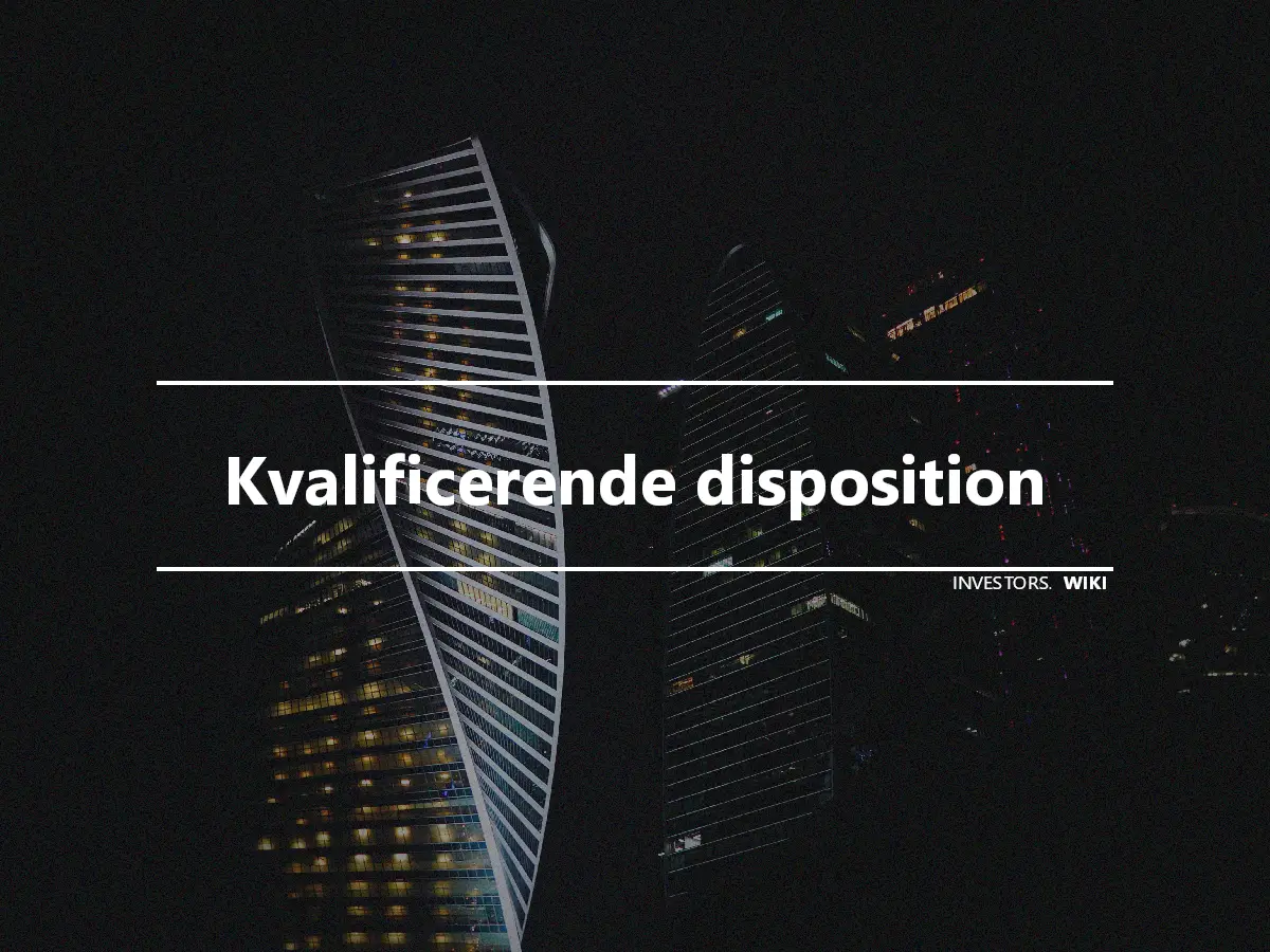 Kvalificerende disposition