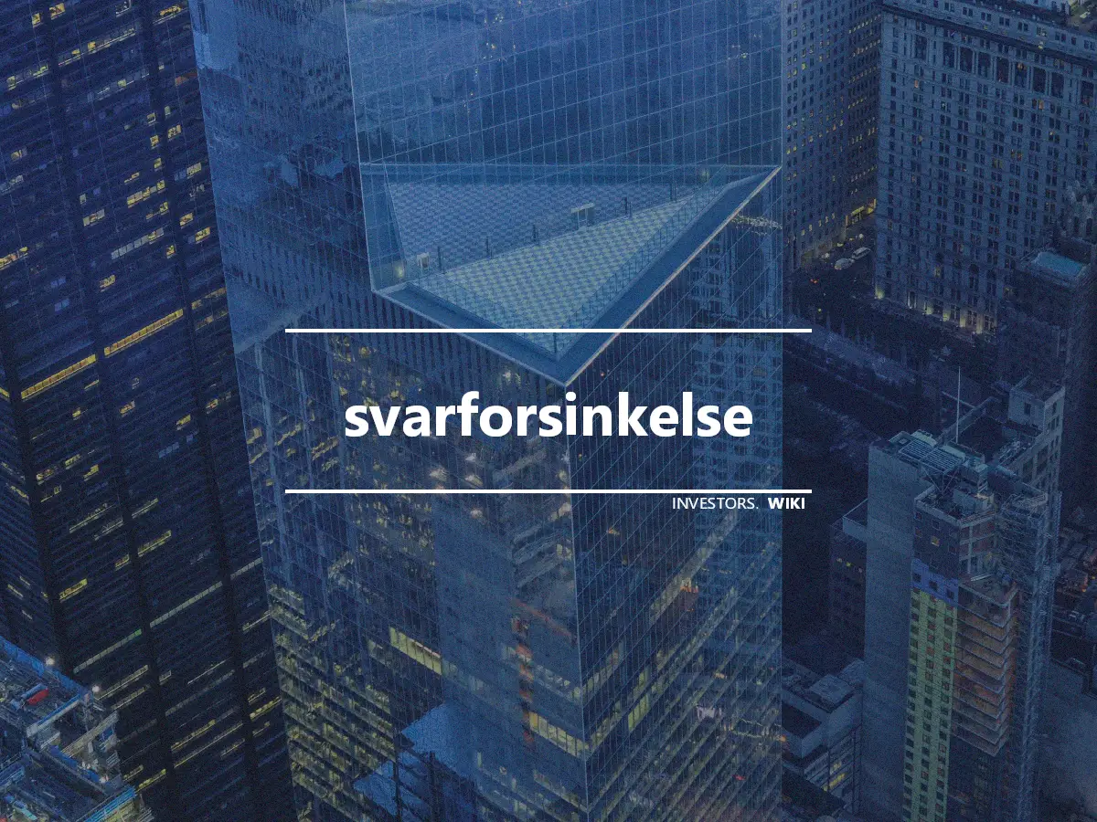 svarforsinkelse