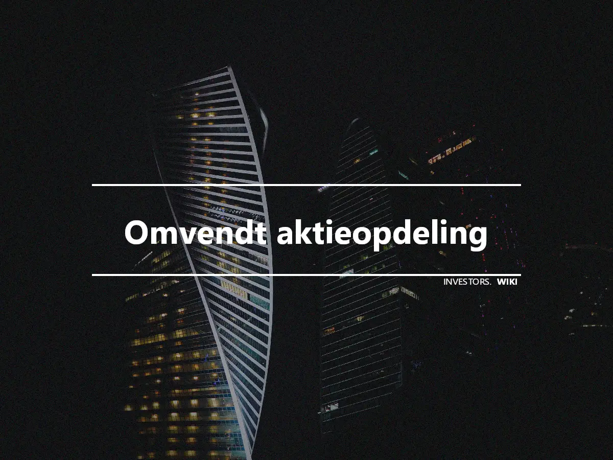 Omvendt aktieopdeling