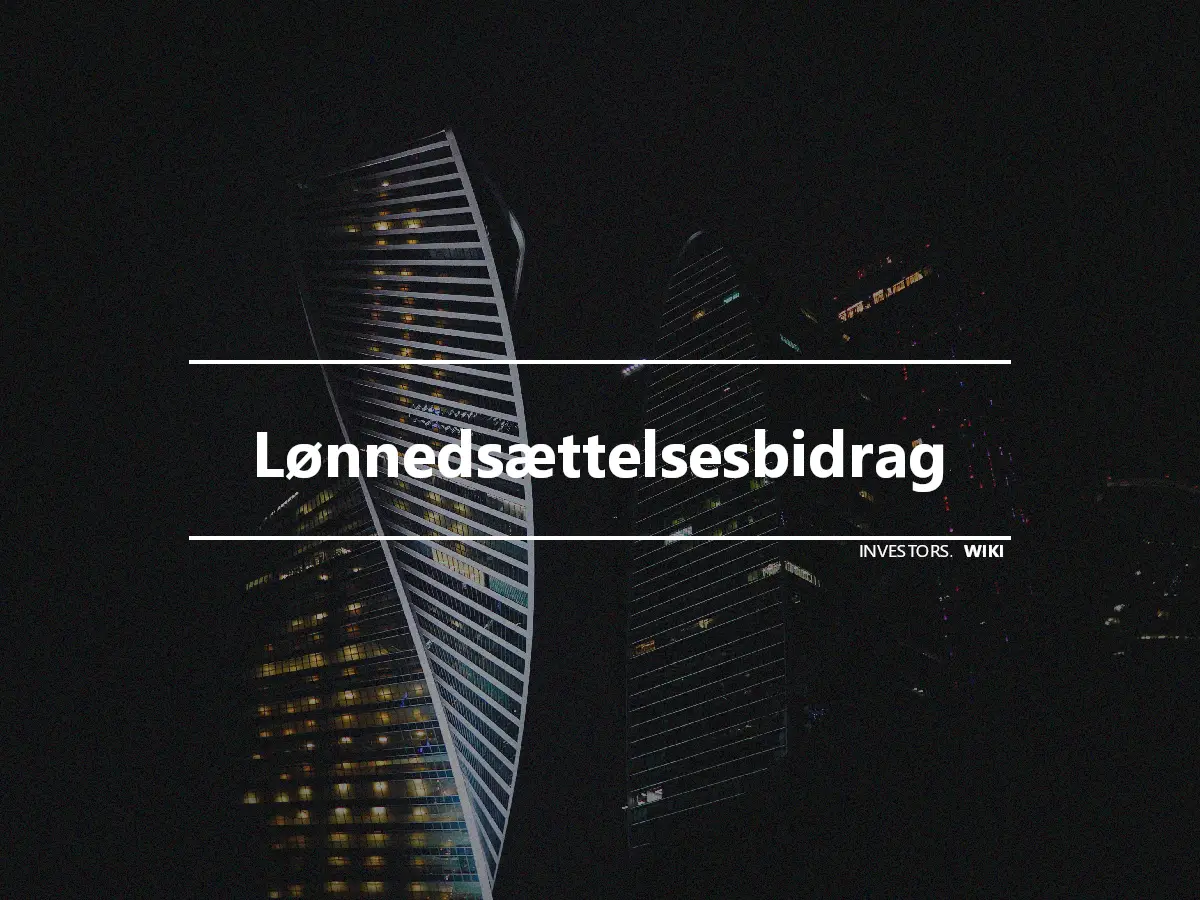 Lønnedsættelsesbidrag