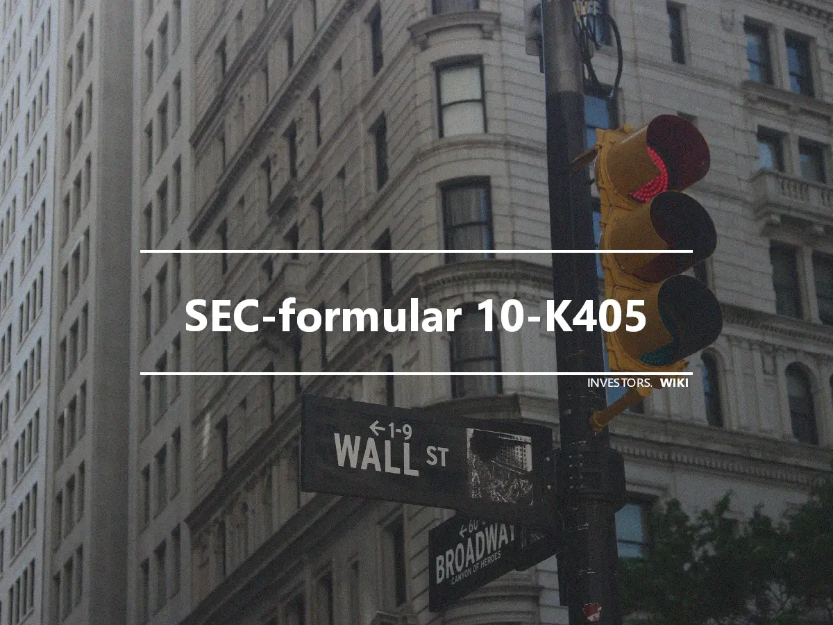 SEC-formular 10-K405