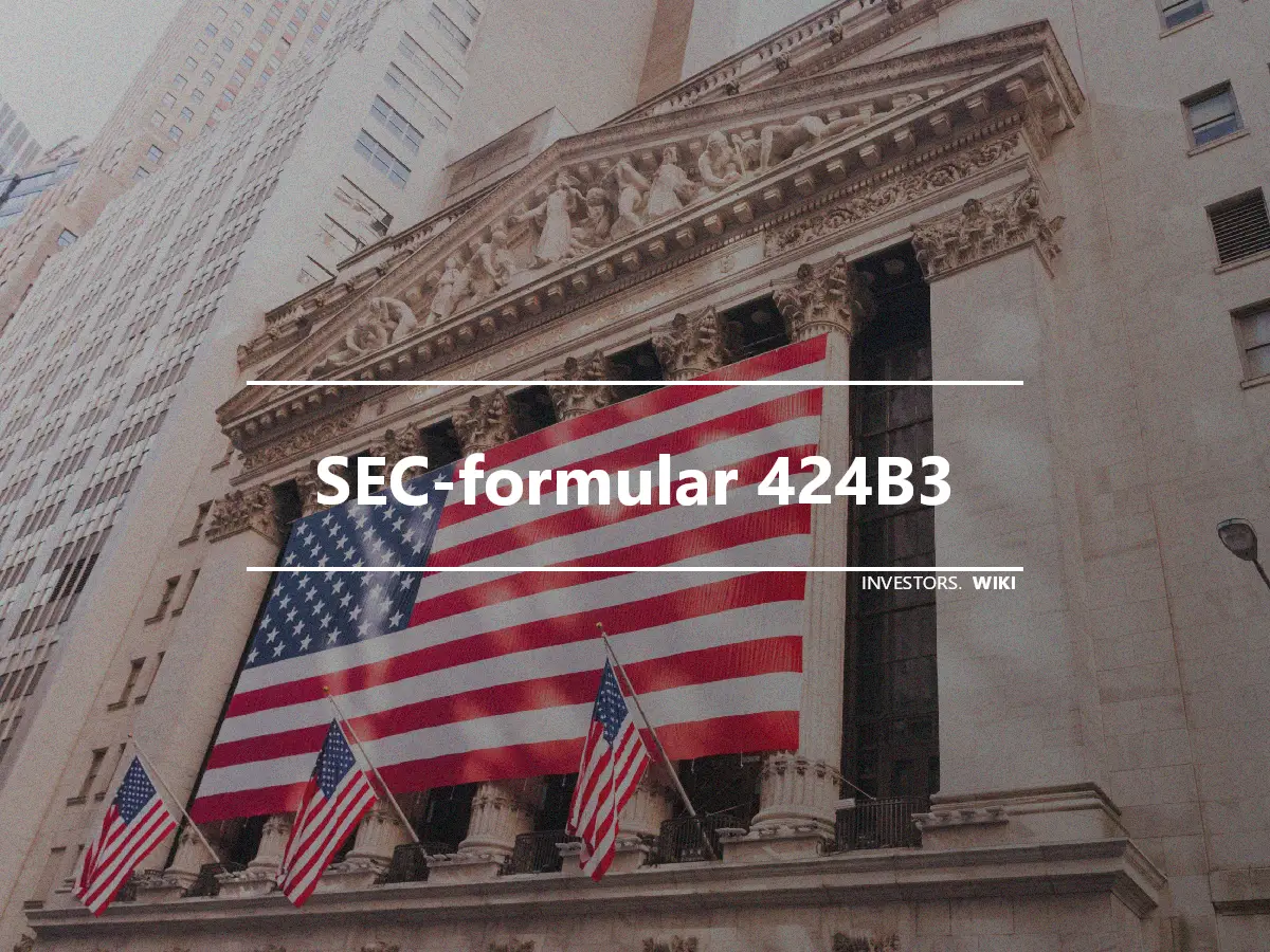 SEC-formular 424B3