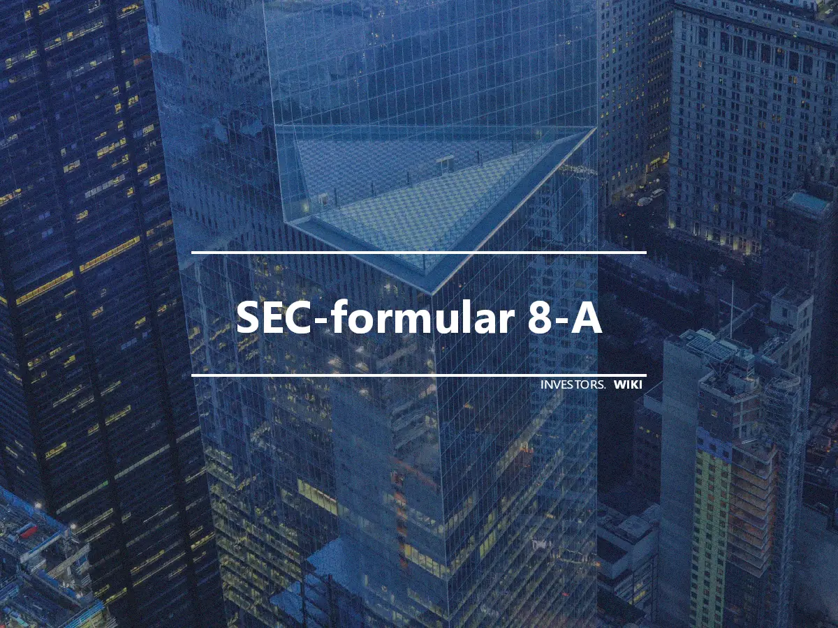 SEC-formular 8-A