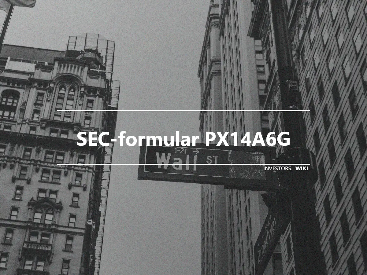 SEC-formular PX14A6G