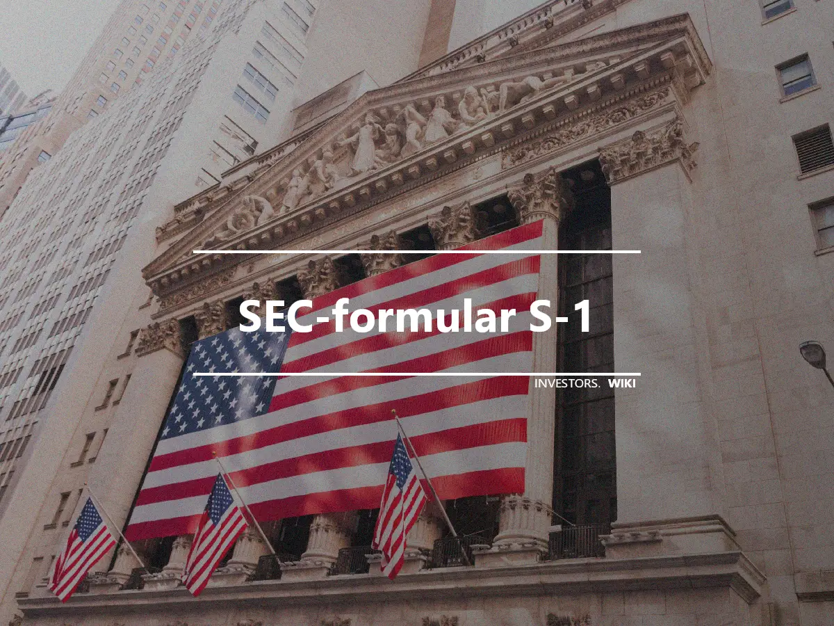 SEC-formular S-1
