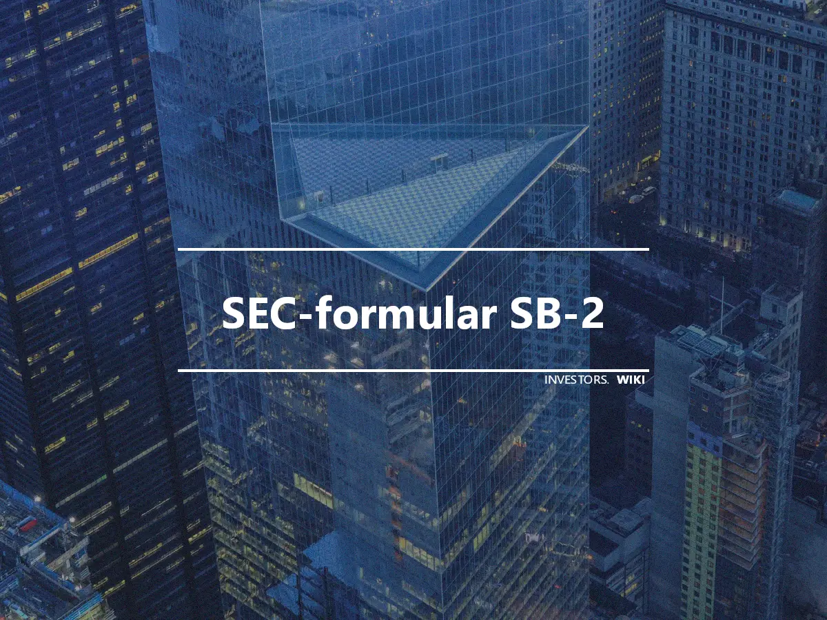 SEC-formular SB-2
