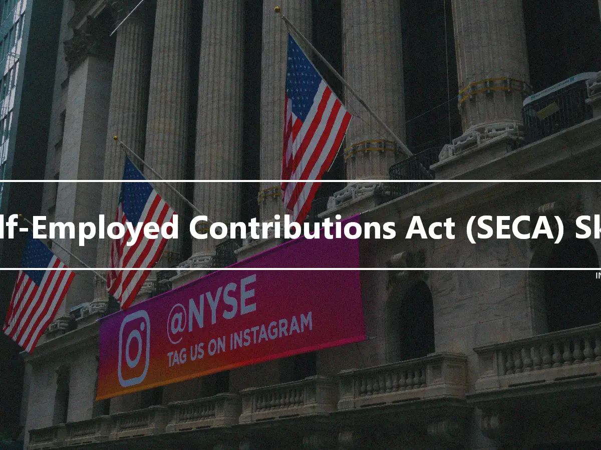 Self-Employed Contributions Act (SECA) Skat