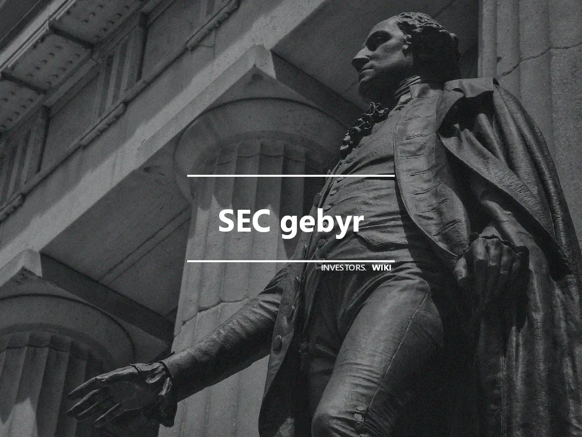 SEC gebyr