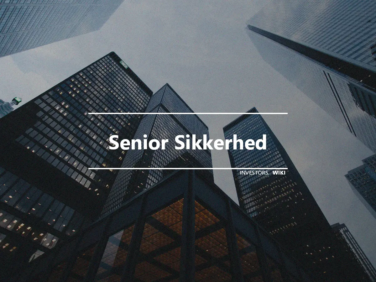 Senior Sikkerhed