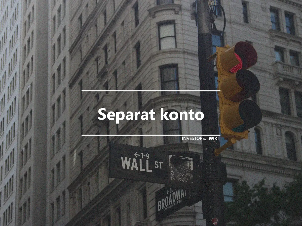 Separat konto