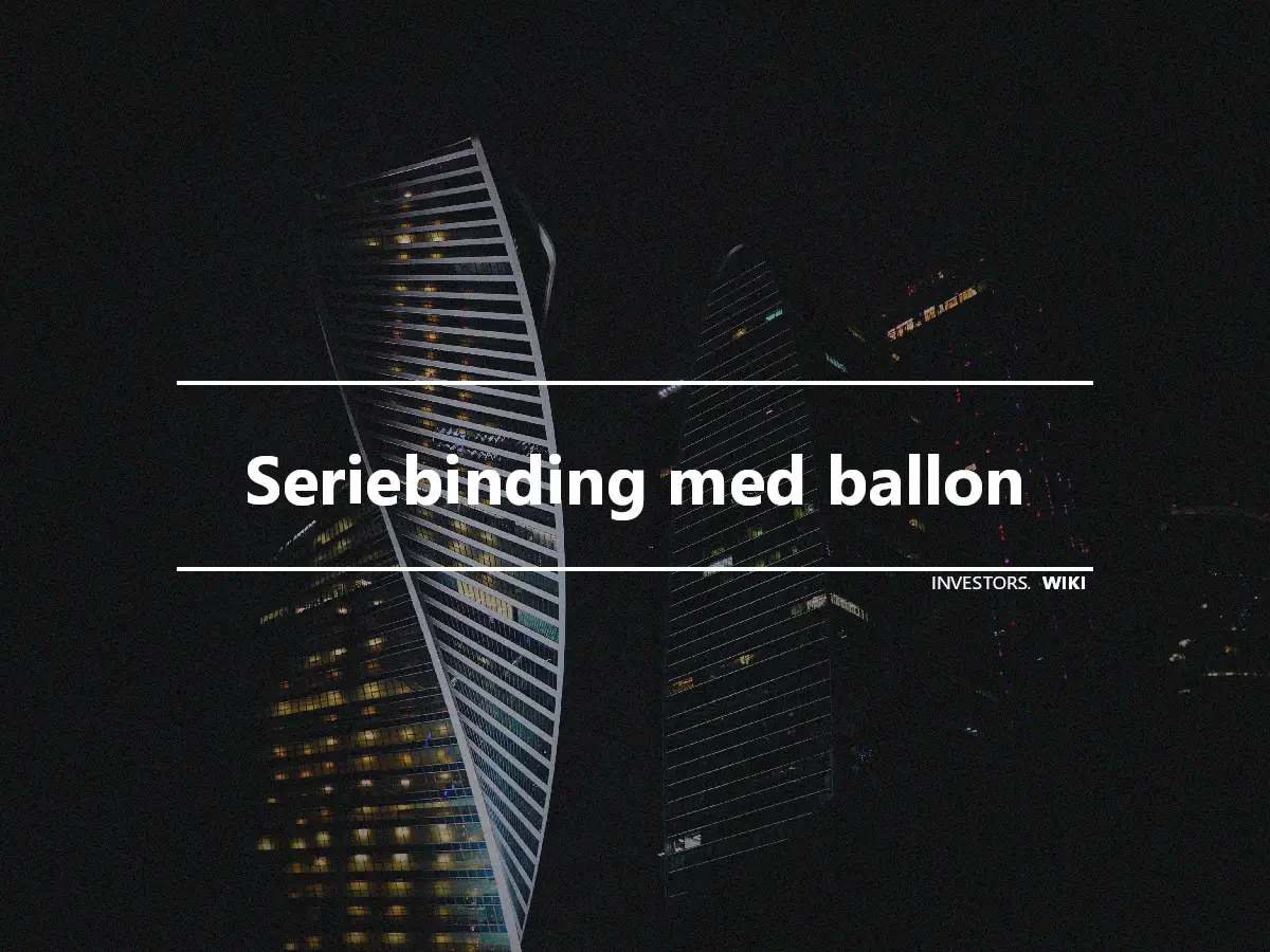 Seriebinding med ballon