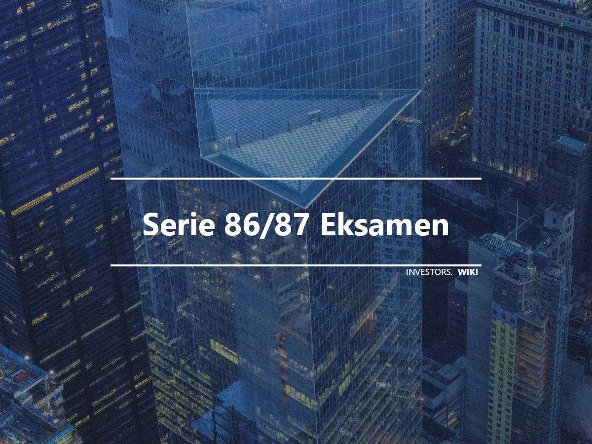 Serie 86/87 Eksamen