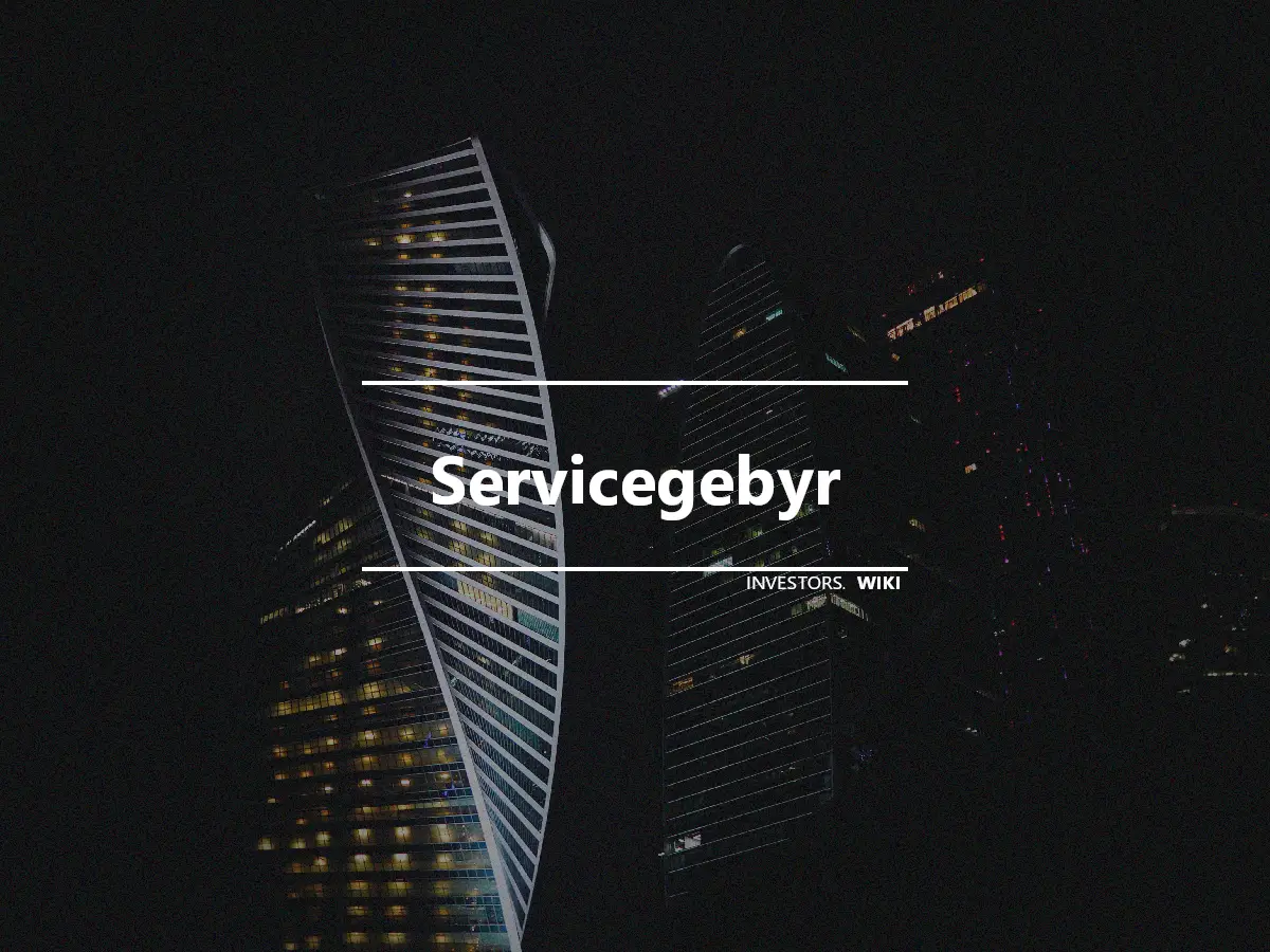 Servicegebyr