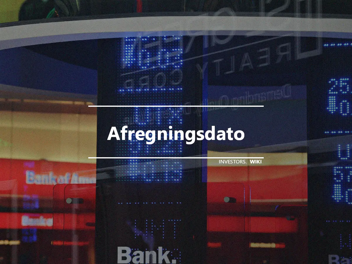 Afregningsdato