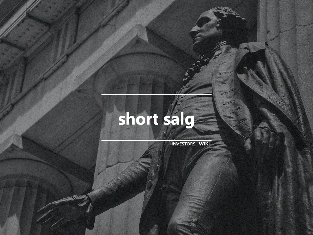 short salg