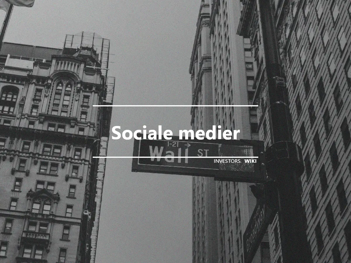 Sociale medier