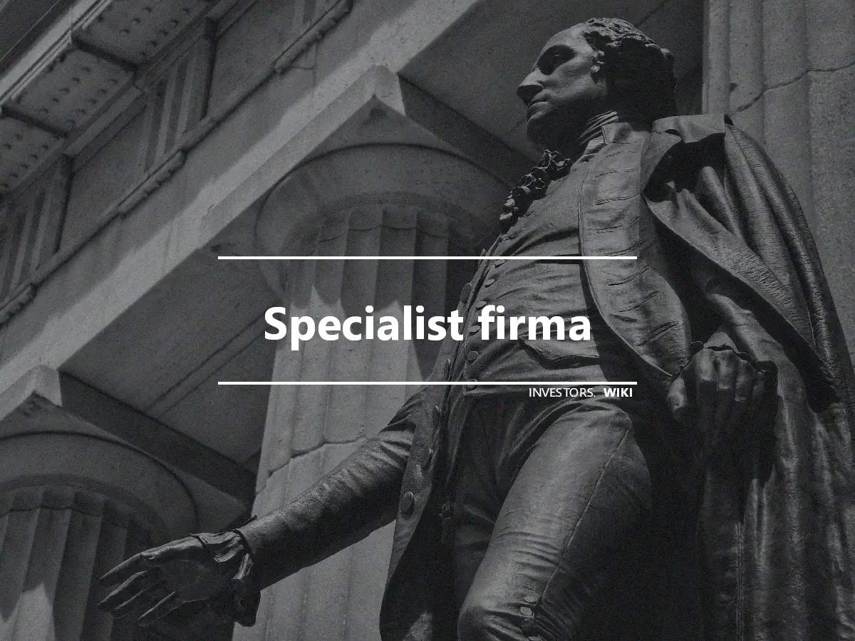 Specialist firma