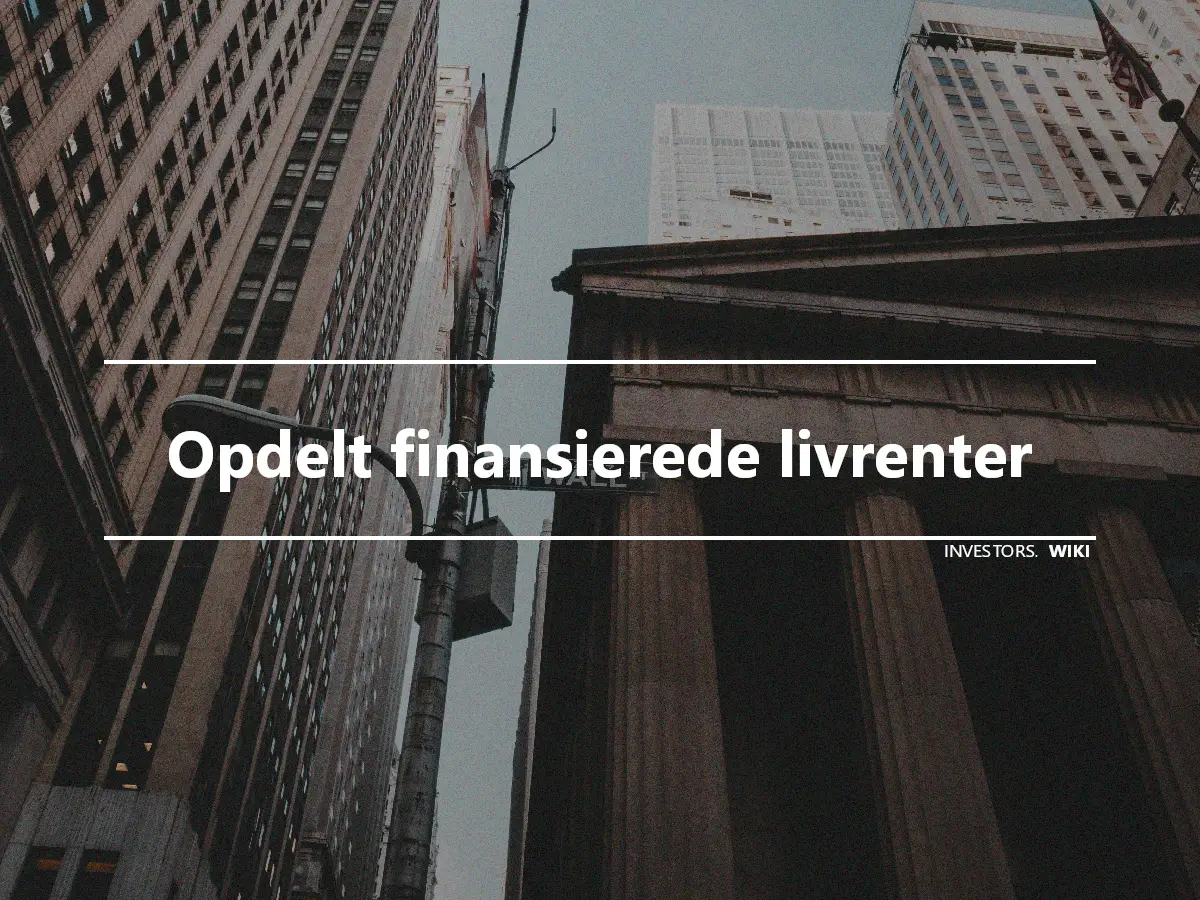 Opdelt finansierede livrenter