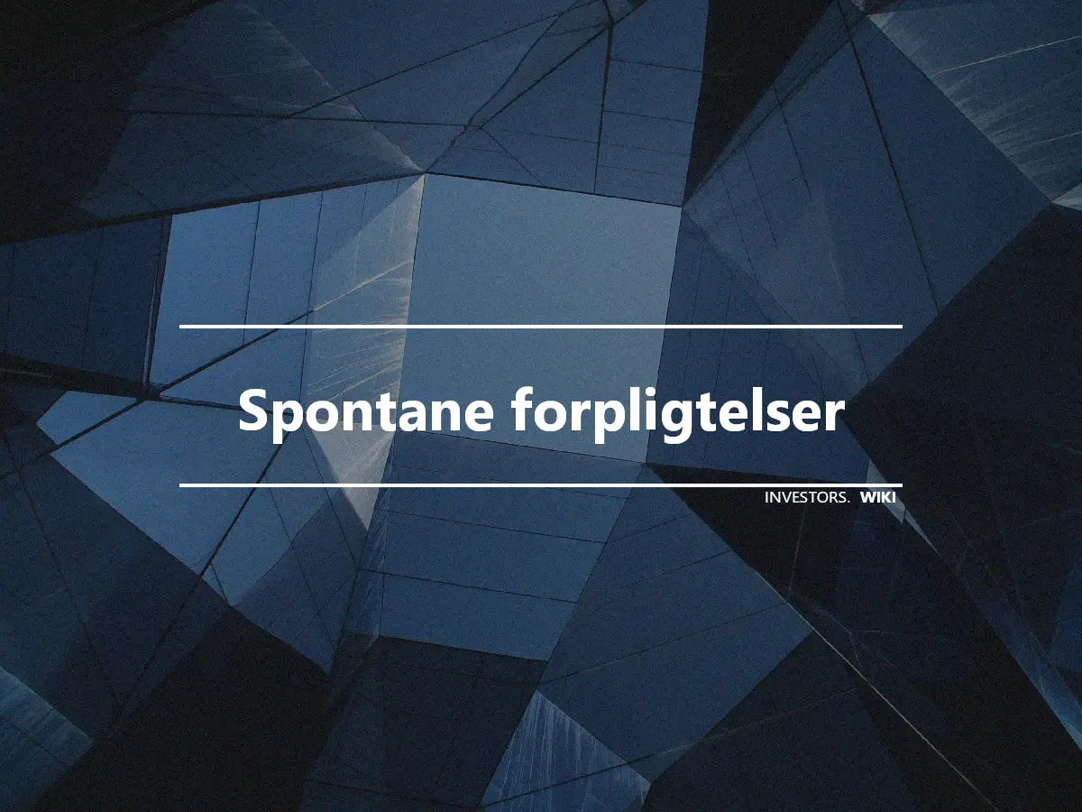 Spontane forpligtelser