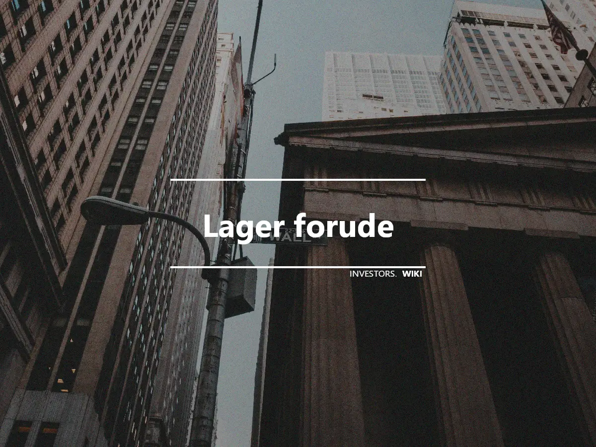 Lager forude
