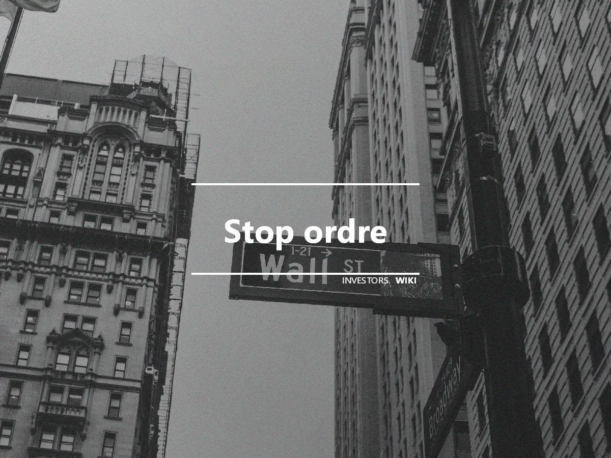 Stop ordre