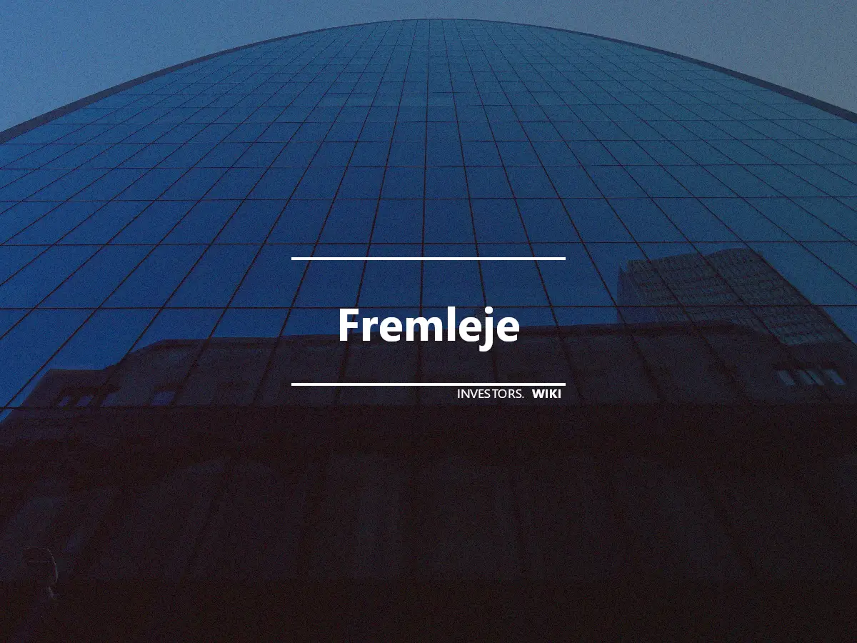 Fremleje