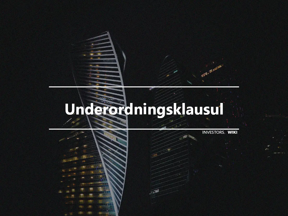 Underordningsklausul