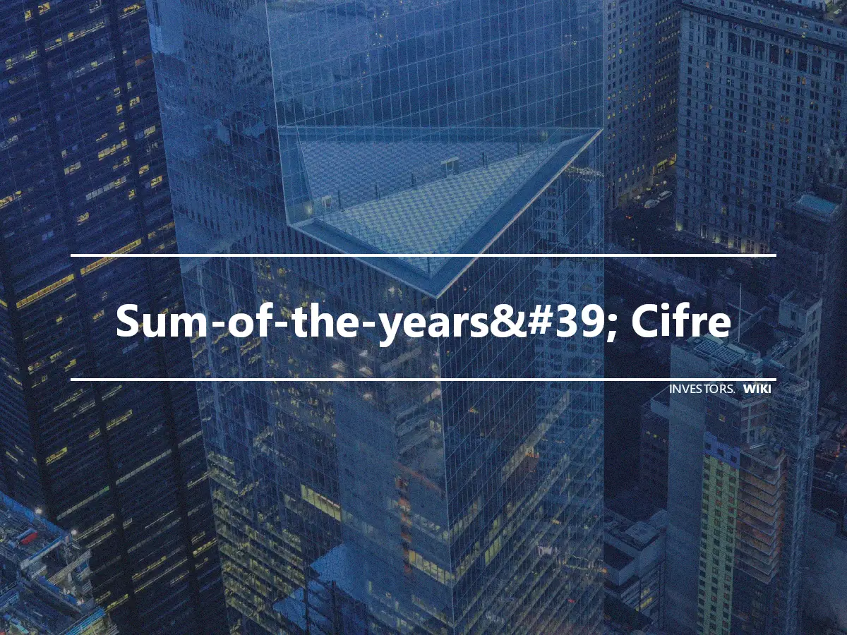 Sum-of-the-years&#39; Cifre