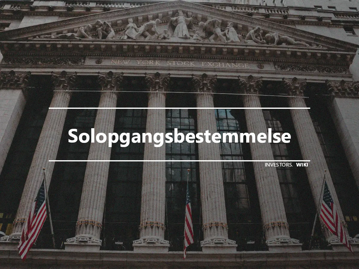 Solopgangsbestemmelse