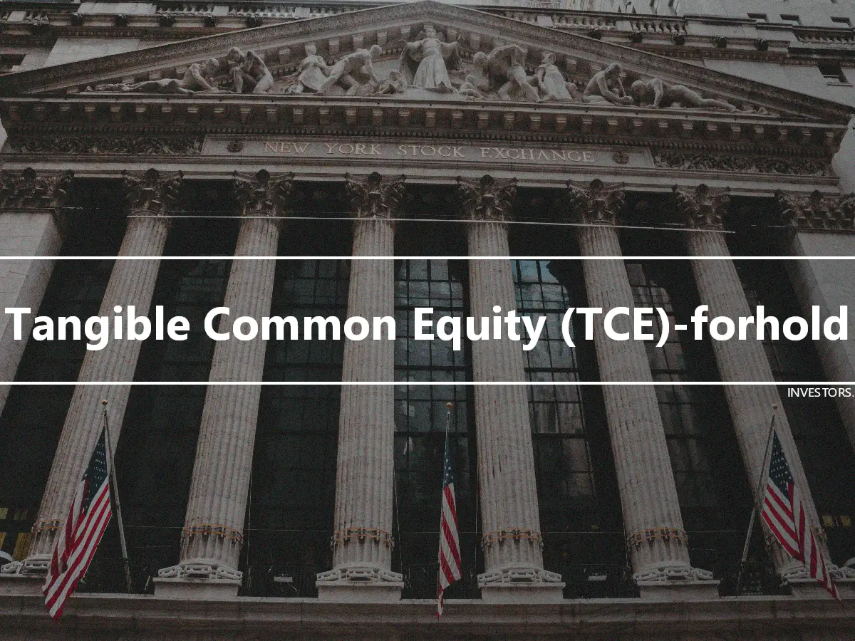 Tangible Common Equity (TCE)-forhold