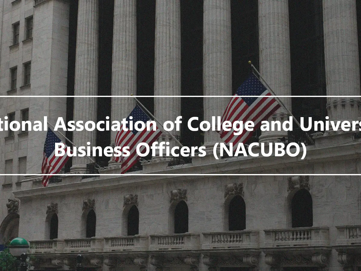 National Association of College and University Business Officers (NACUBO)