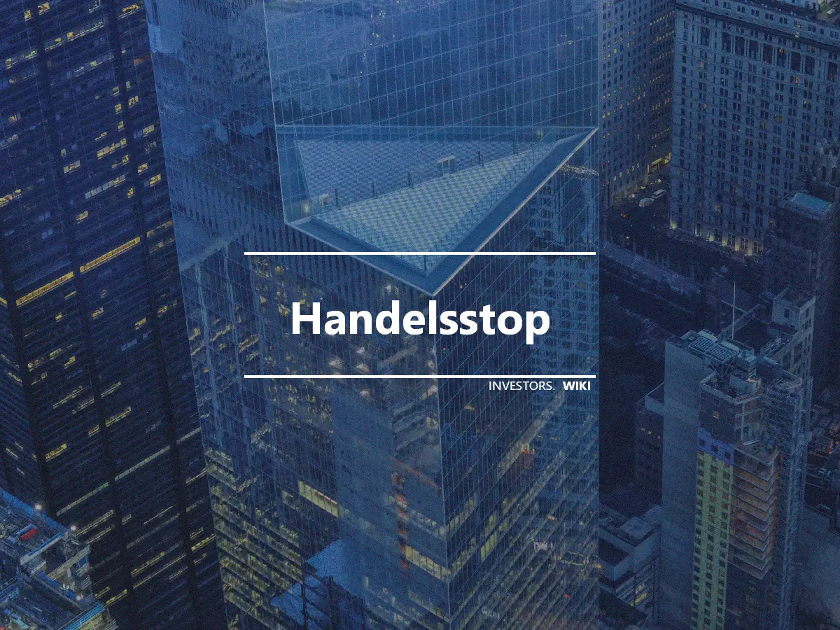 Handelsstop