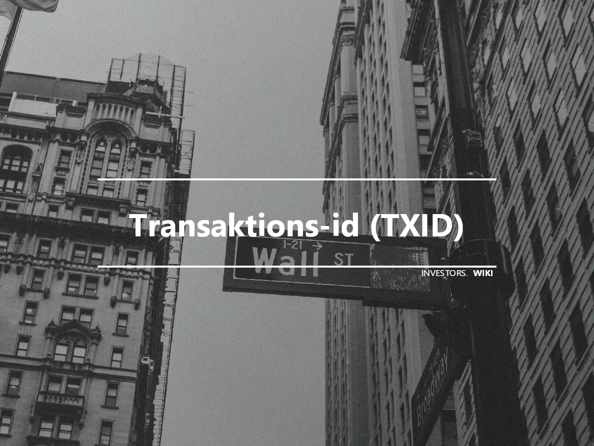 Transaktions-id (TXID)