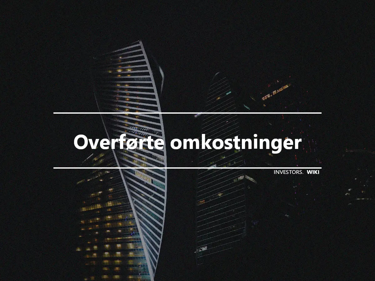 Overførte omkostninger